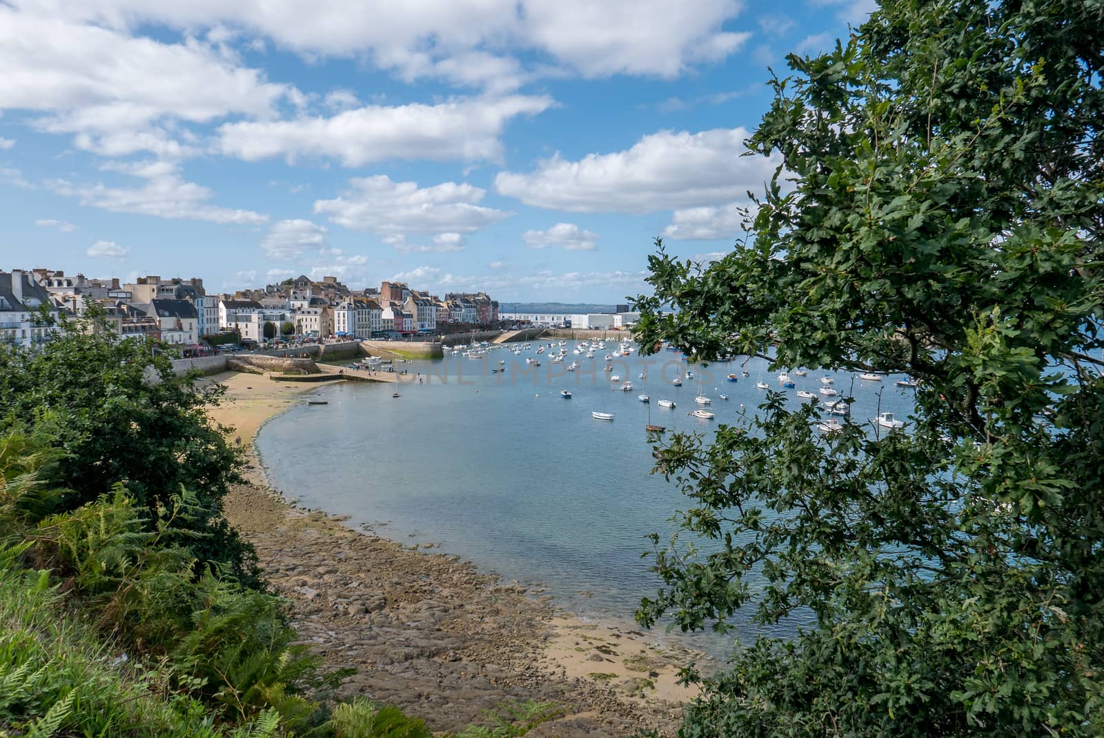 a landscape of Brittany in summer, France by shovag