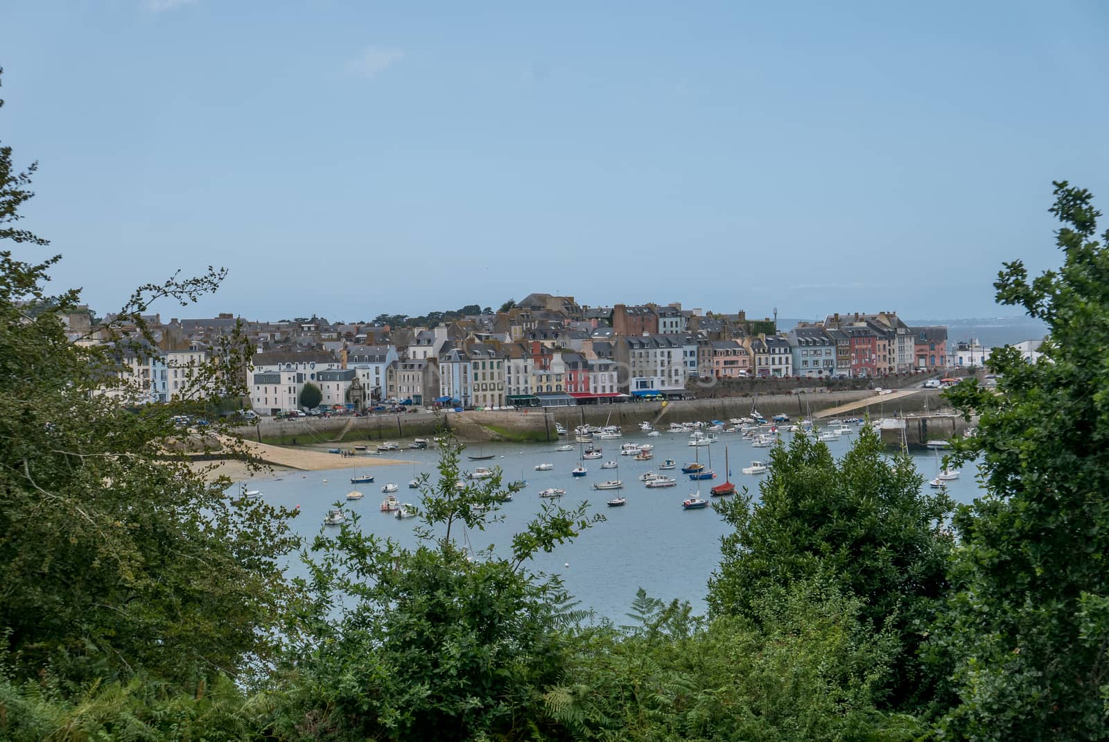 a landscape of Brittany in summer, France by shovag