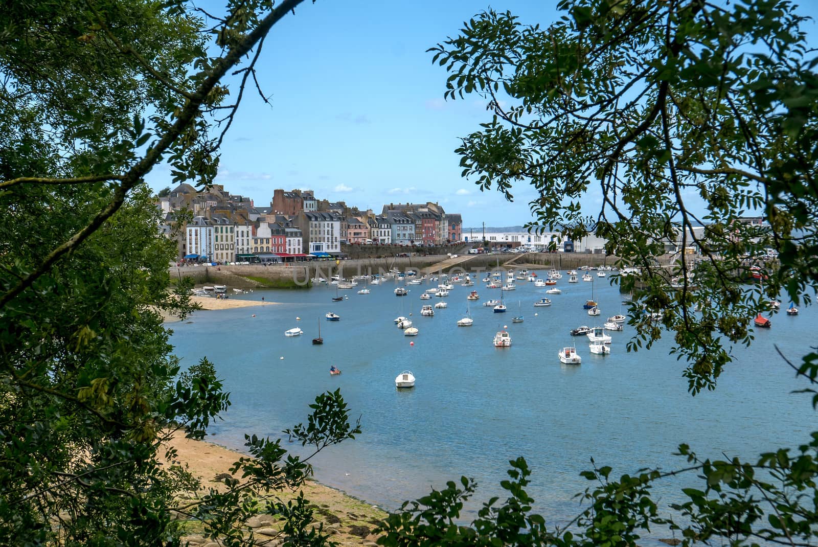 a landscape of Brittany in summer, France by shovag