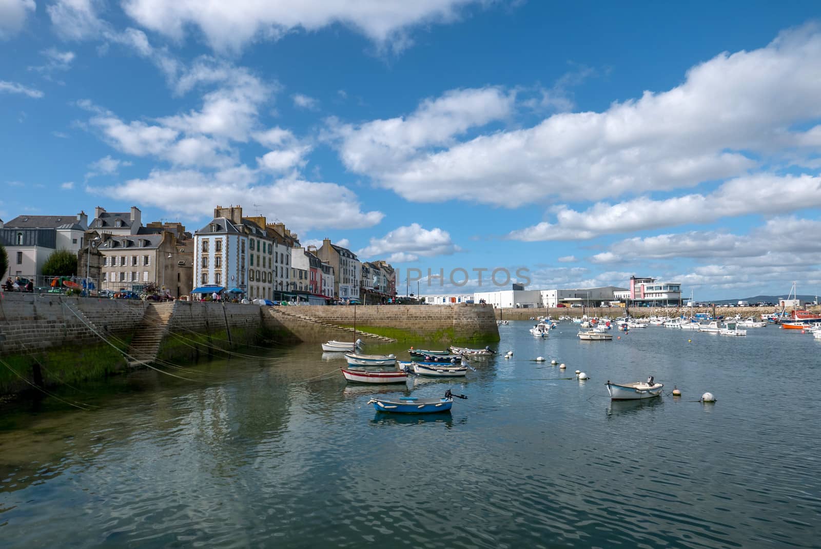 a landscape of Brittany in summer, France by shovag