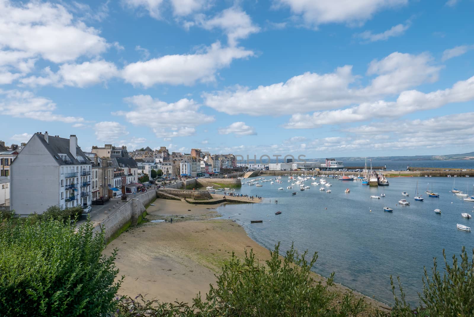 a landscape of Brittany in summer, France by shovag