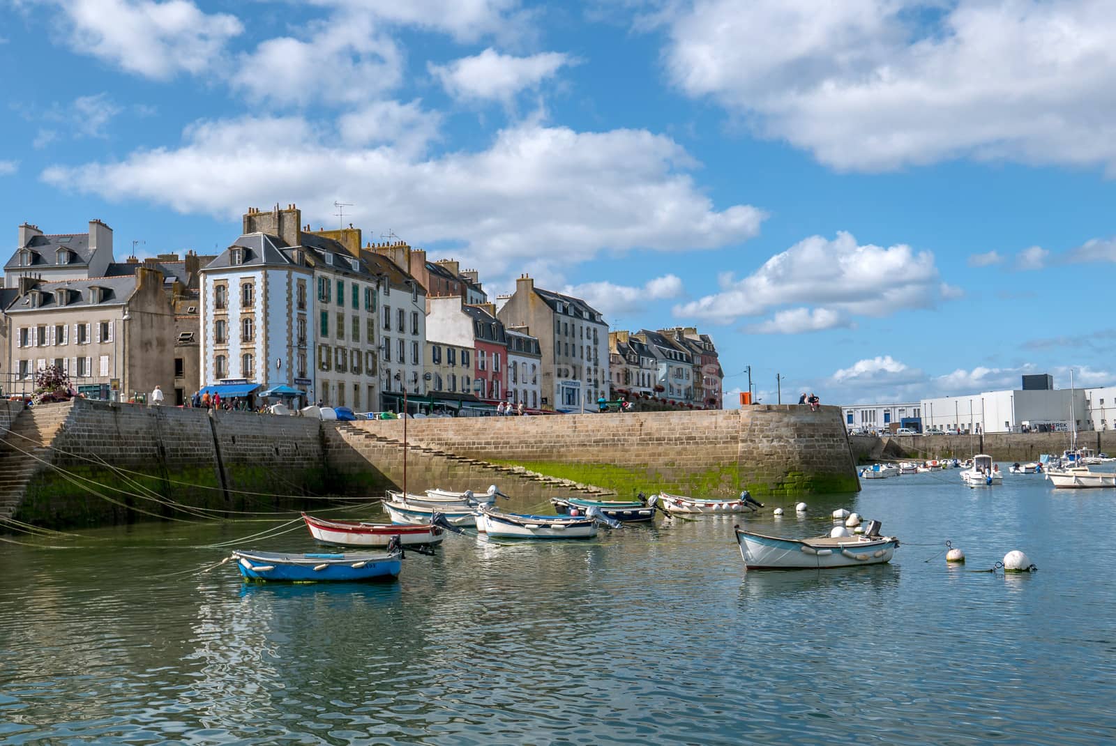 a landscape of Brittany in summer, France. sea, color of this region in summer