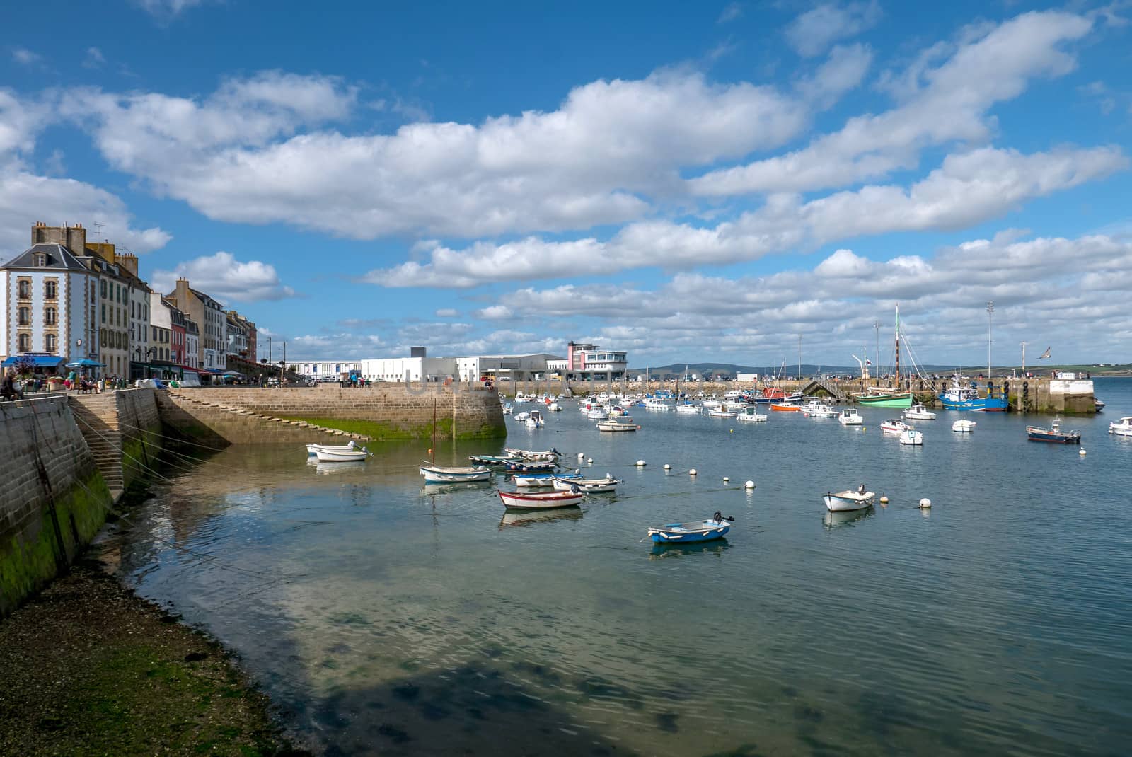 a landscape of Brittany in summer, France. sea, color of this region in summer