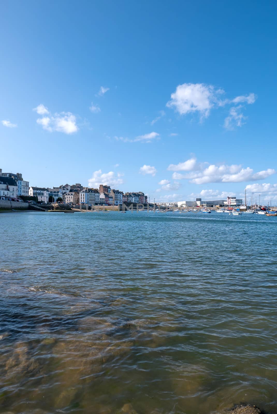a landscape of Brittany in summer, France. sea, color of this region in summer