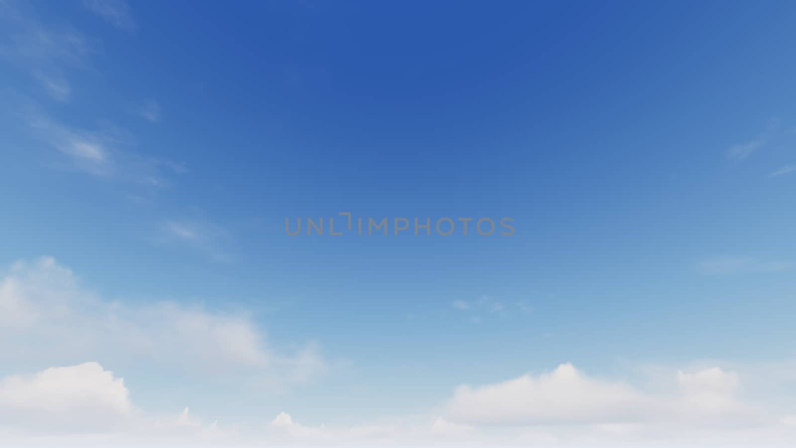 Cloudy blue sky abstract background, blue sky background with tiny clouds, 3d rendering

