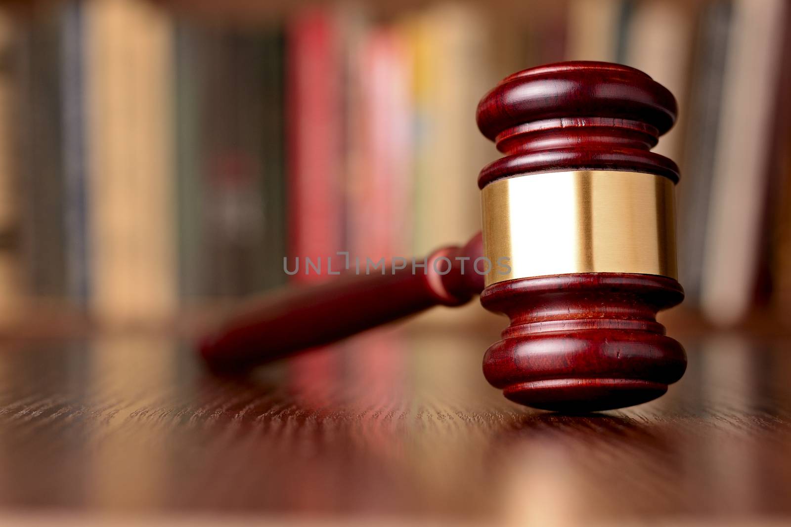 Close-up of a vintage gavel, on blurred background, symbol of impartiality and rightness, judicial decisions, closed cases and justice