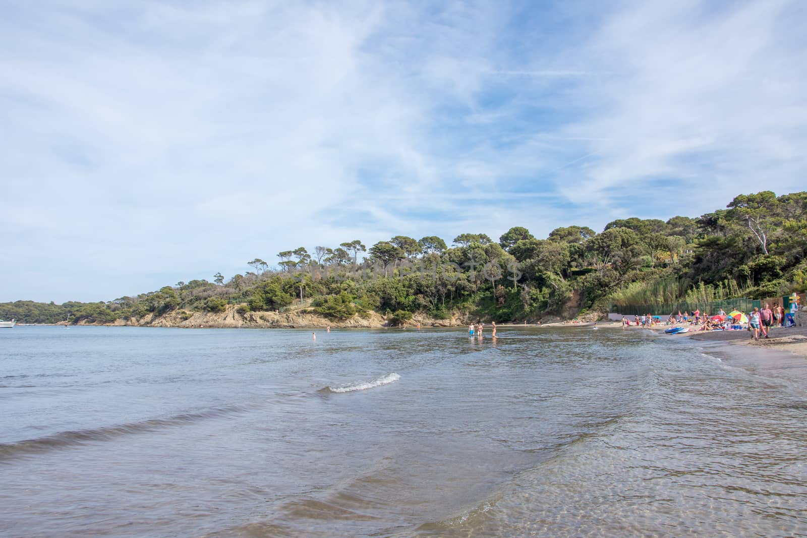 beach of Carbet on the peninsula of gien.
Cote du var in the south of France