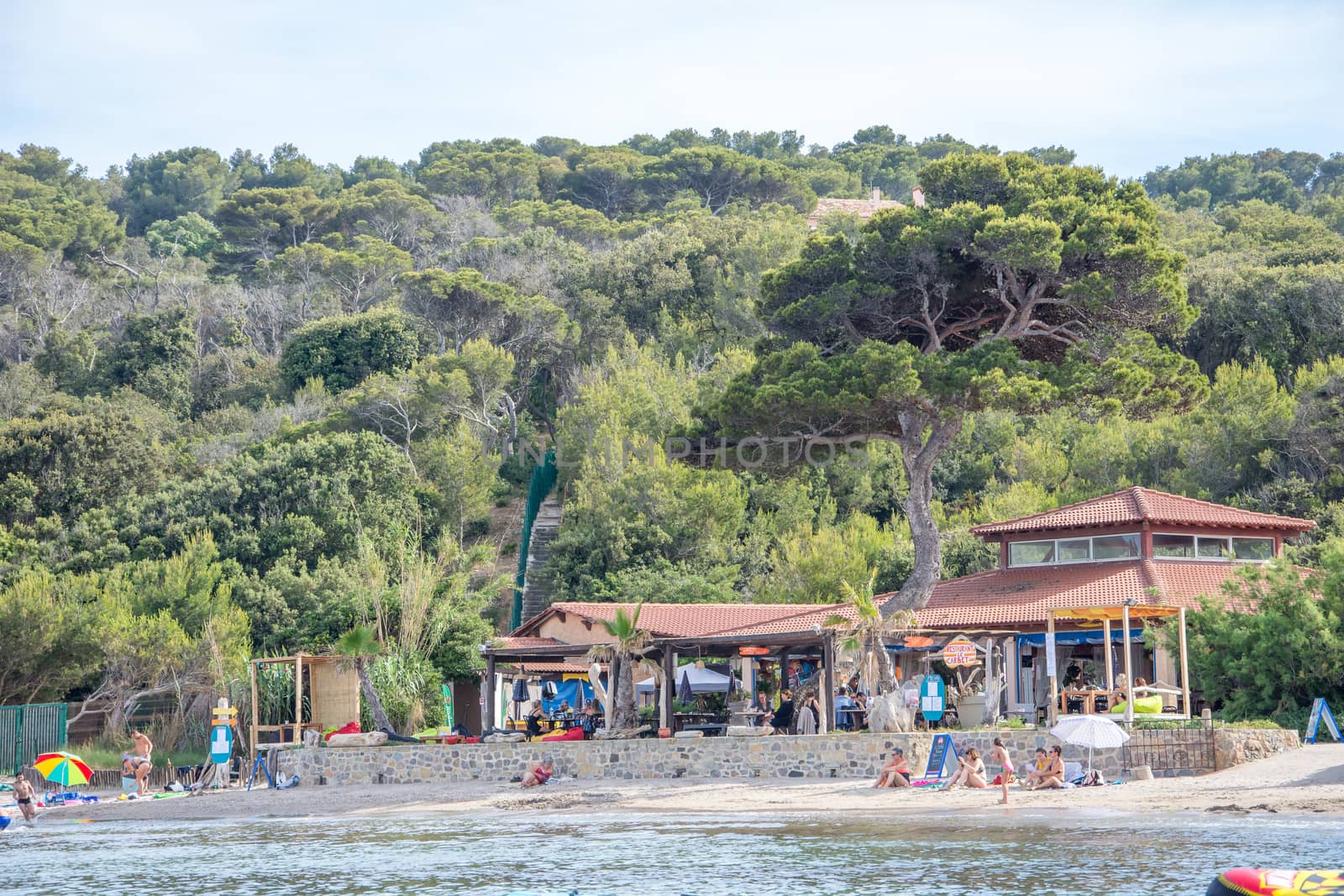 beach of Carbet on the peninsula of gien.
Cote du var in the south of France
