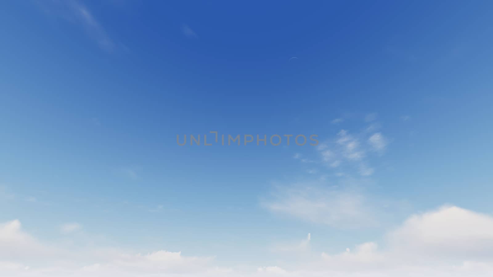 Cloudy blue sky abstract background, blue sky background with tiny clouds, 3d rendering

