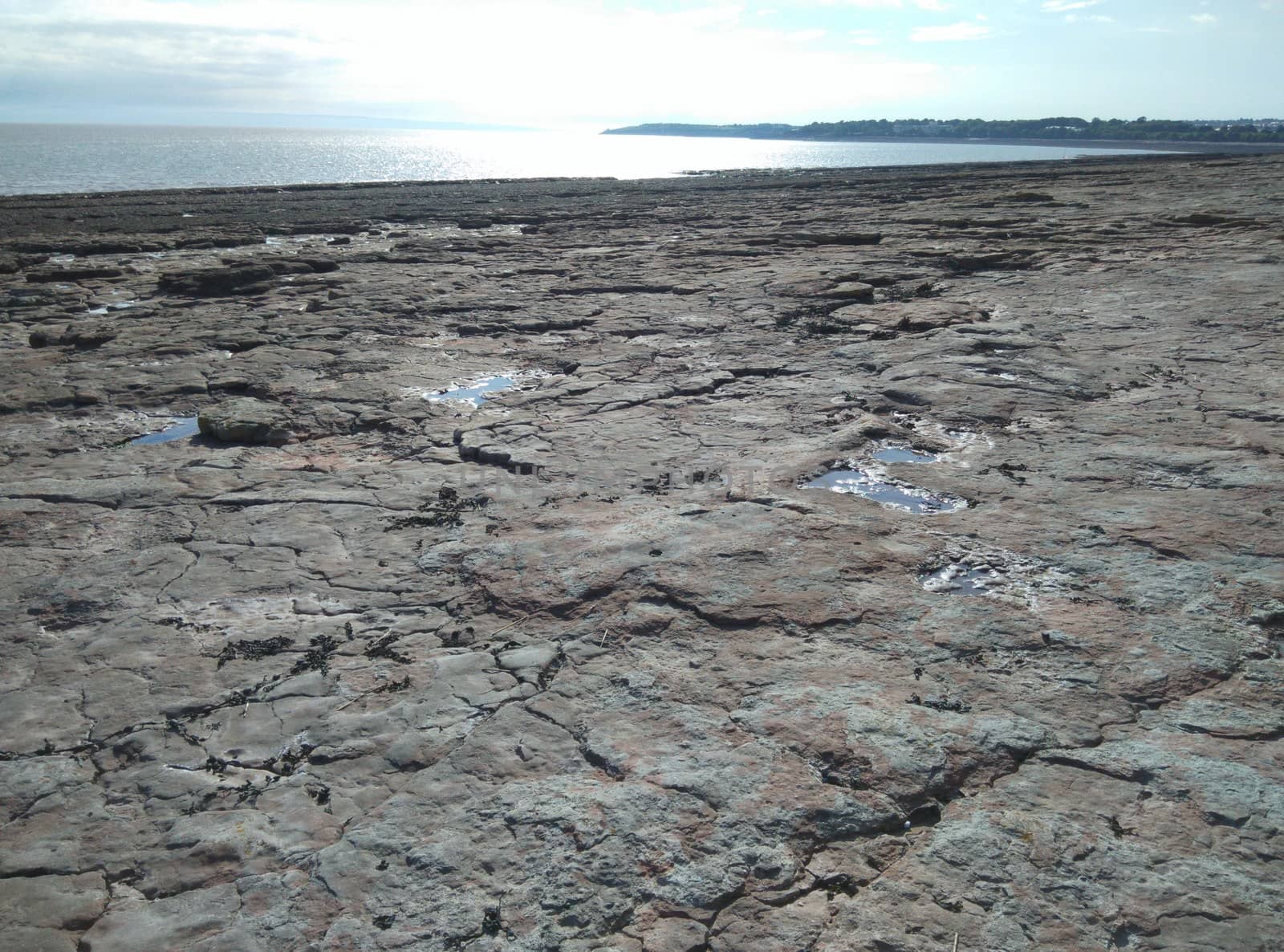 view of a coastline in Scotland during winter