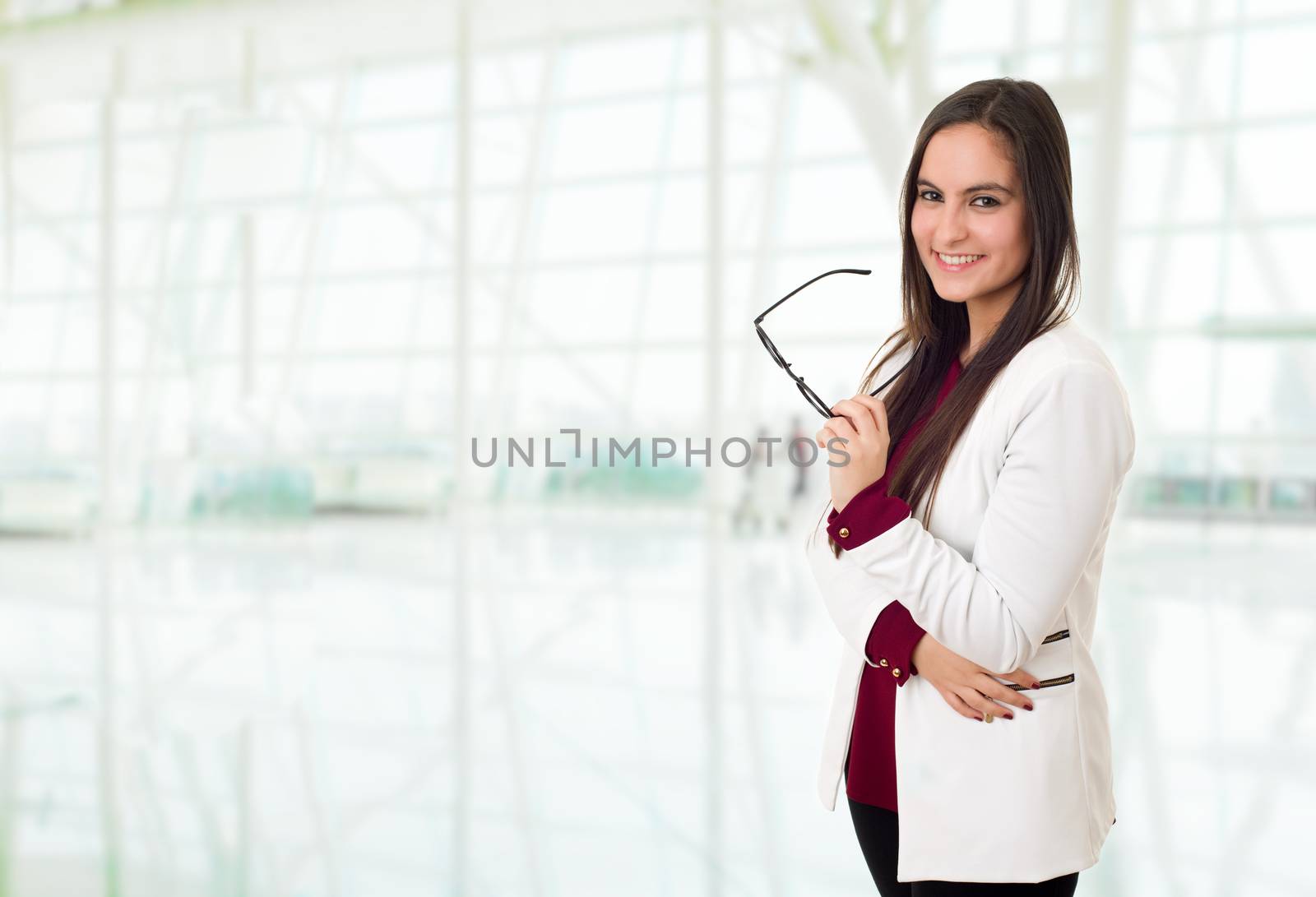 happy business woman portrait at the office