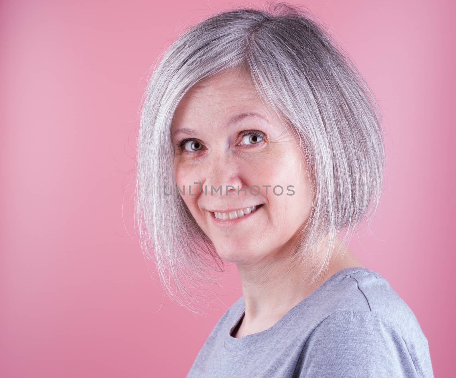 gray haired caucasian woman by lanalanglois