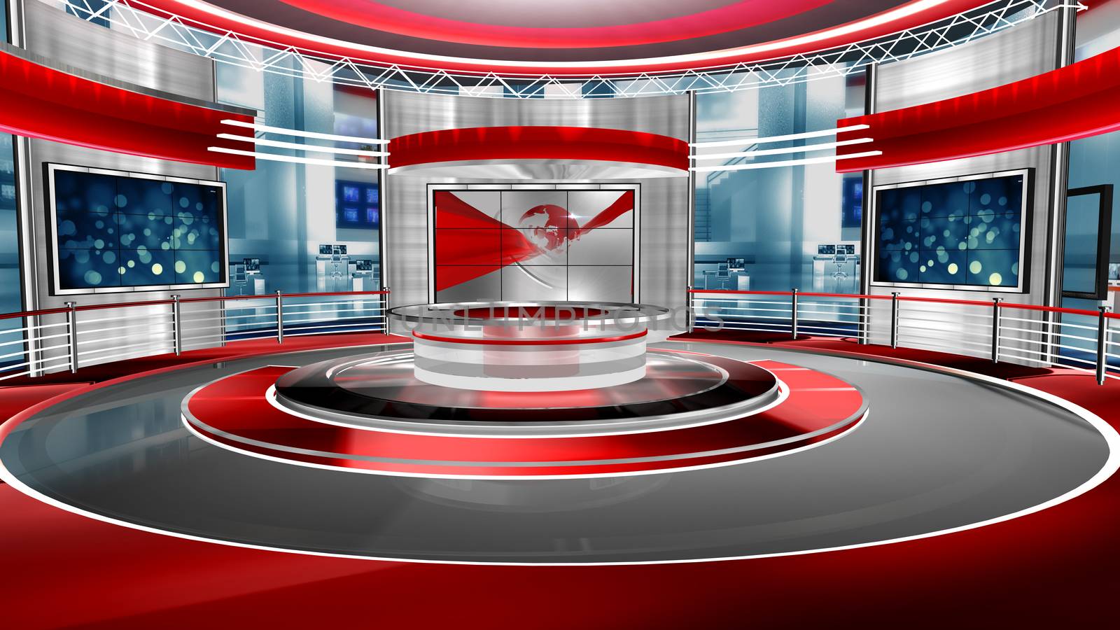 3D rendering background is perfect for any type of news or information presentation. The background features a stylish and clean layout