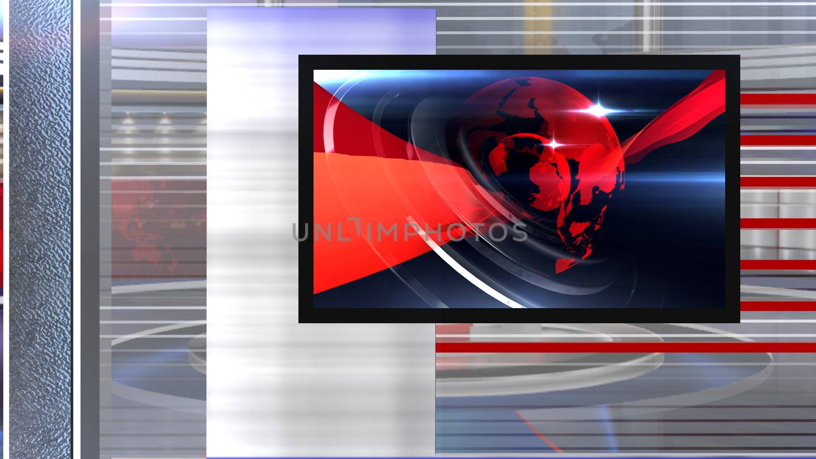 3D rendering background is perfect for any type of news or information presentation. The background features a stylish and clean layout