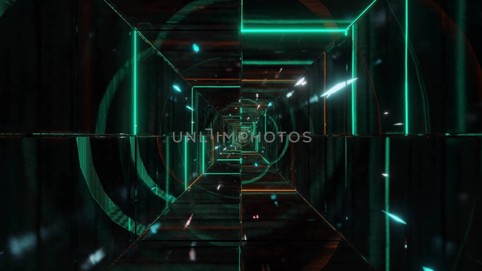 highly abstract glowing wireframe fragments 3d illustration wallpaper background design, glowing wireframe with abstract forms and shapes background 3d rendering art