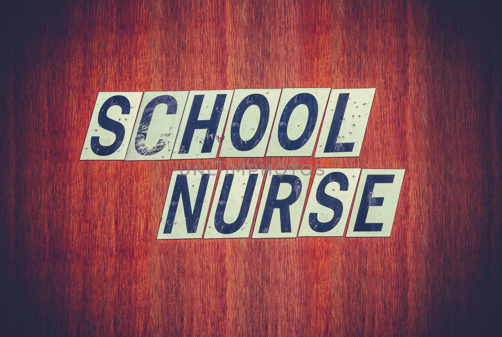 Grungy School Nurse Sign by mrdoomits