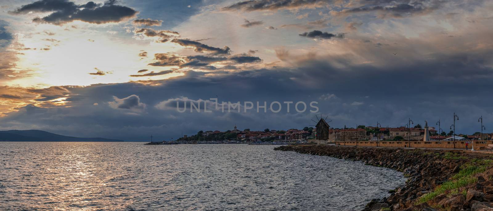 Dawn over the old town of Nessebar, Bulgaria by Multipedia