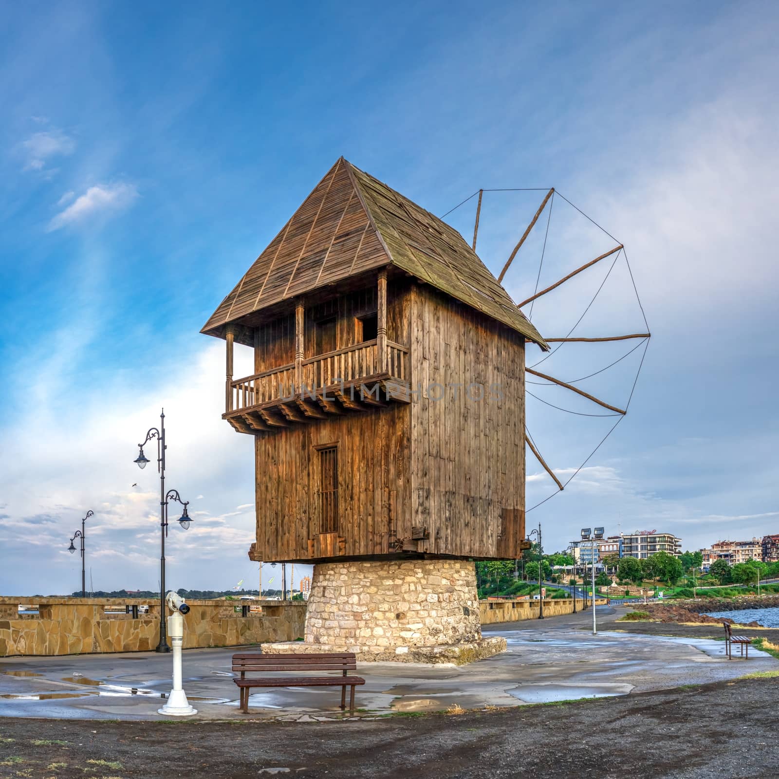 Old windmill in Nessebar, Bulgaria by Multipedia