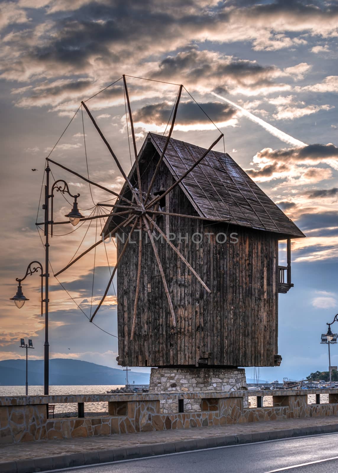 Old windmill in Nessebar, Bulgaria by Multipedia