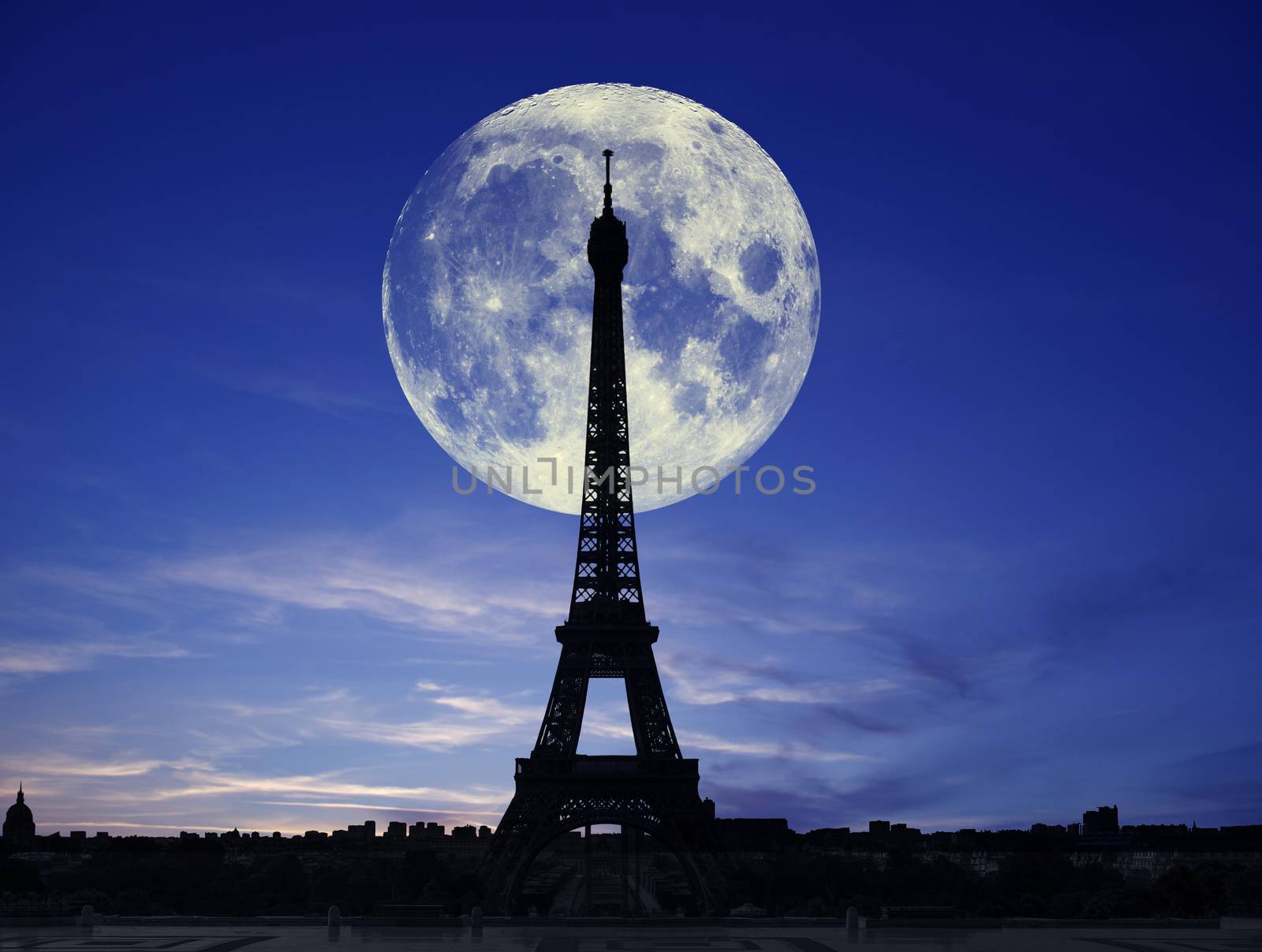 landscape of the Eiffel Tower in Paris