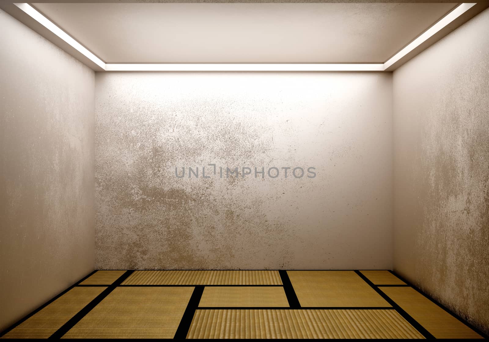 Room japanese with tatami mat design . 3D rendering by Minny0012011@hotmail.com
