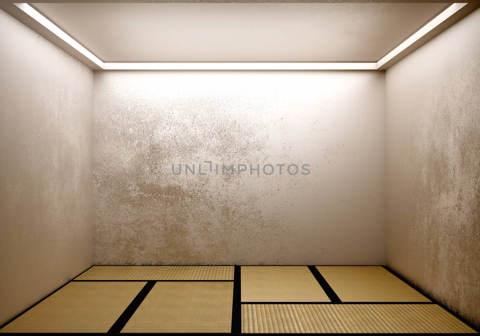 Room japanese with tatami mat design . 3D rendering by Minny0012011@hotmail.com