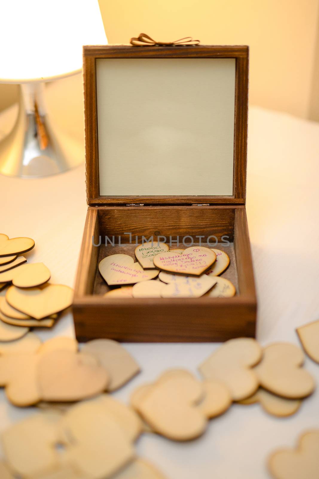 Beautifully decorated wedding table and other details at wedding hall. Wedding day