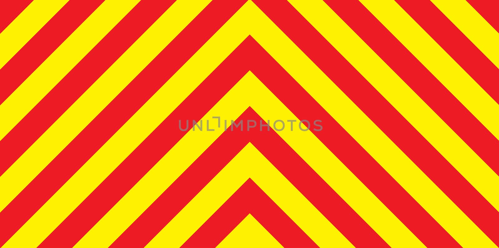 A red and yellow warning chevron emergency vehicle background