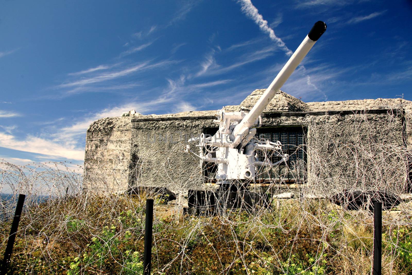 an Old World War II cannon