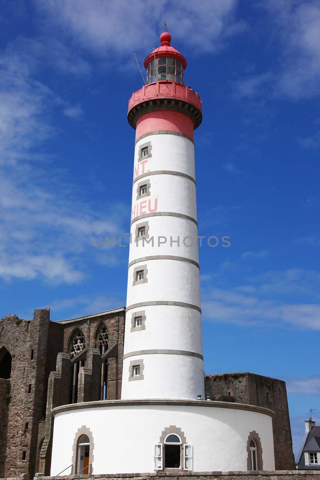 a Magnificent Old Breton Lighthouse