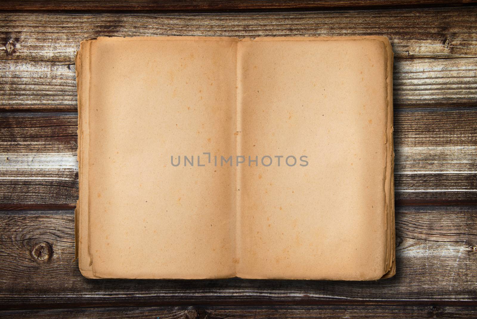 vintage book with empty space to write by photobeps