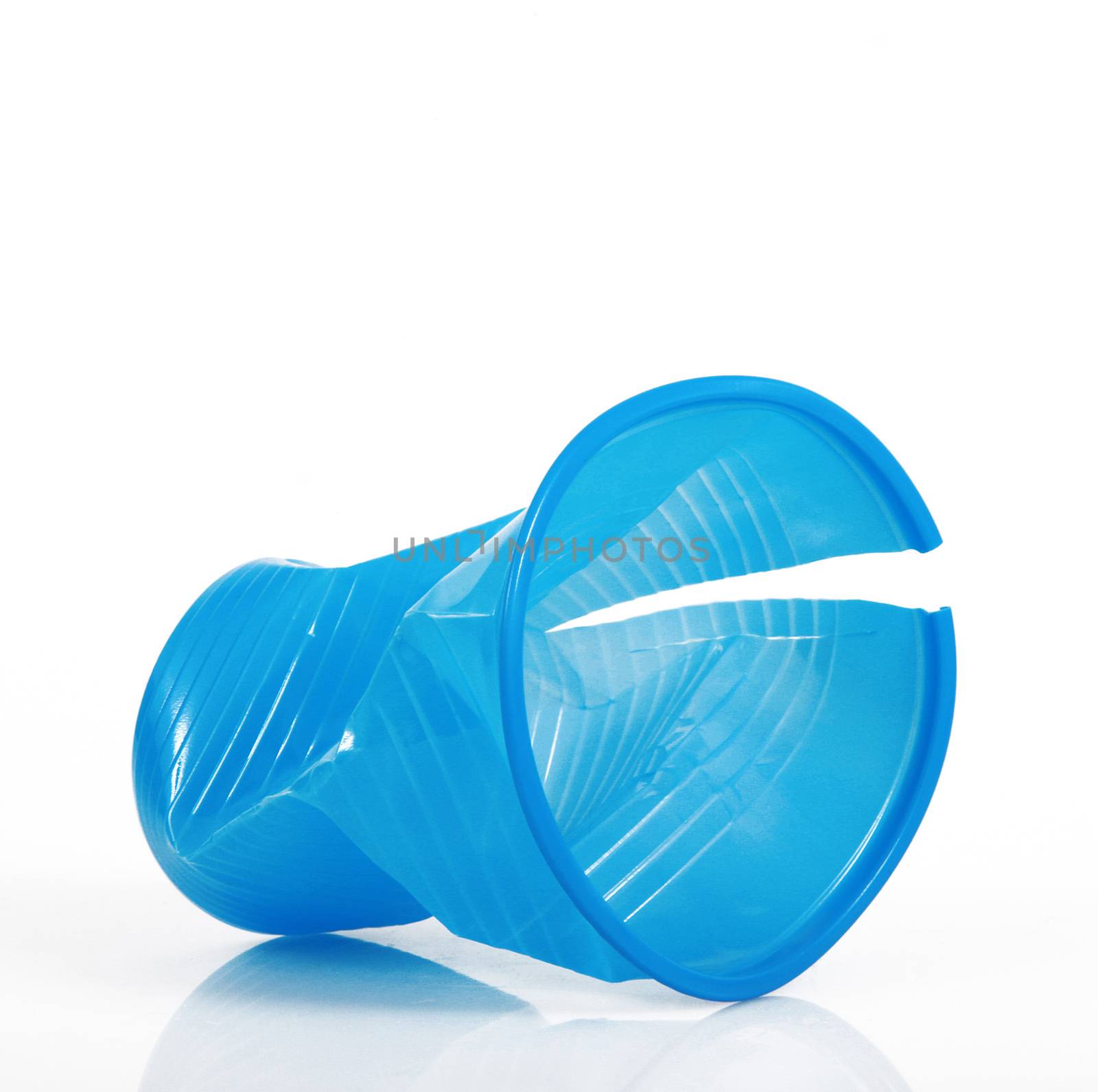 a plastic glass for separate collection