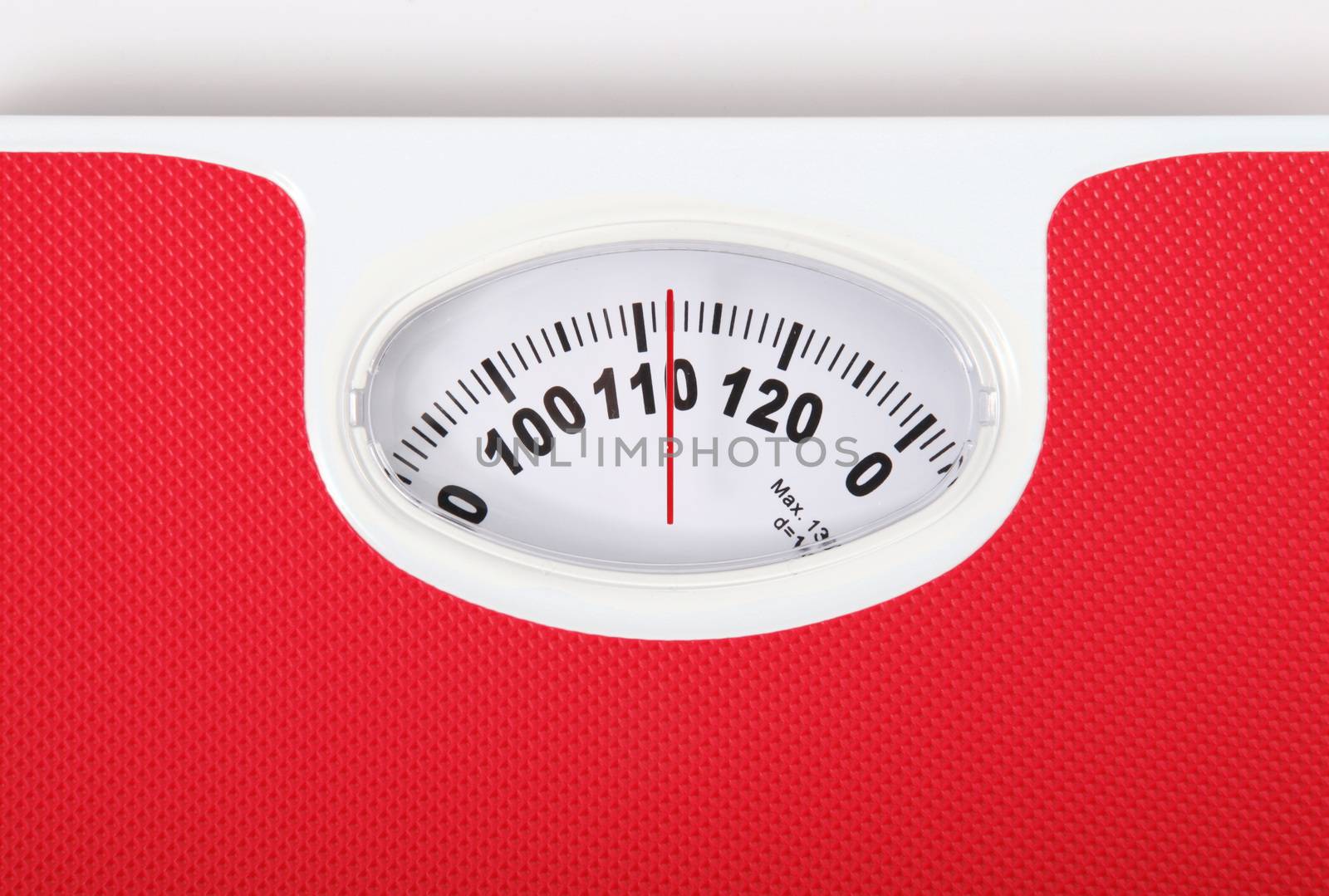 a Scales for people on white background