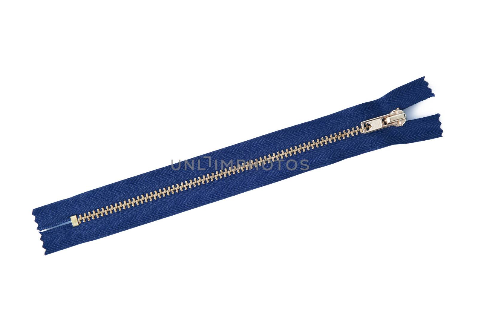 a Zipper on white background