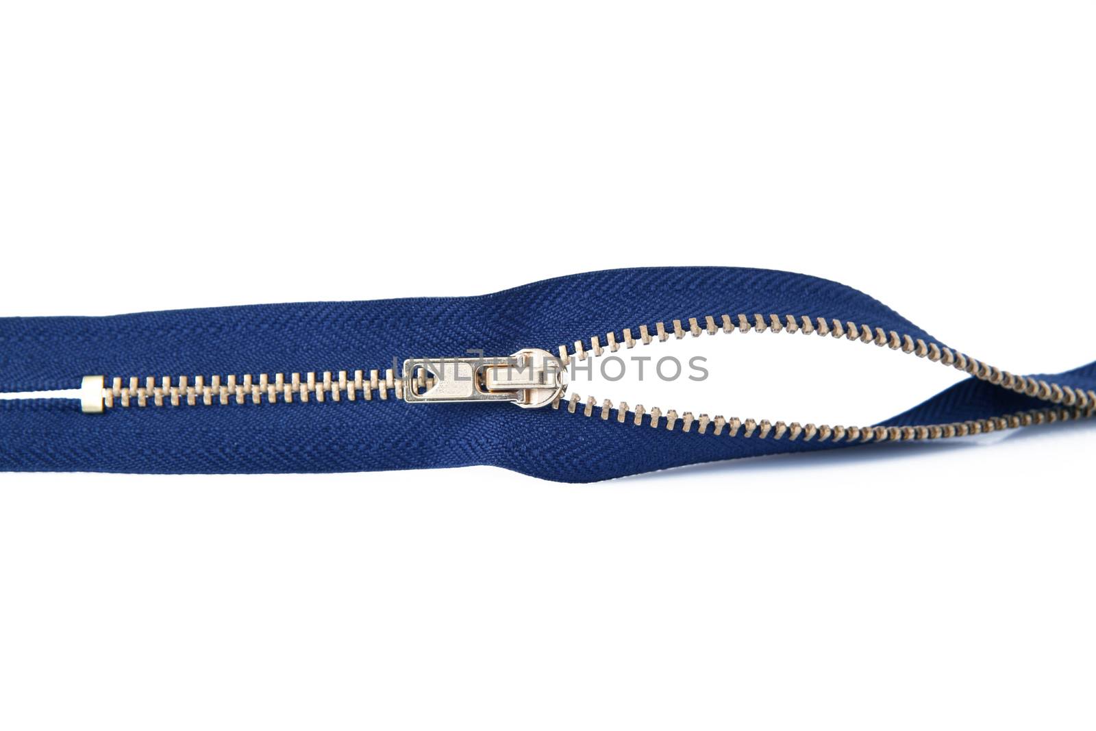 a Zipper on white background
