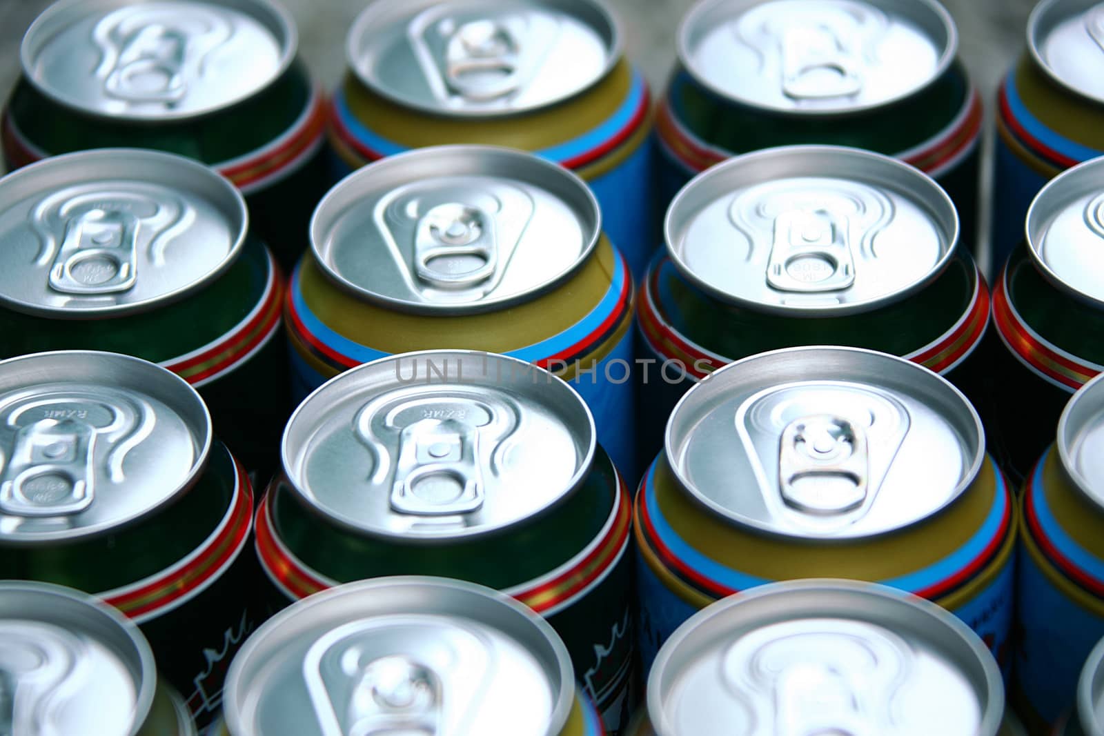 full background with aluminium can