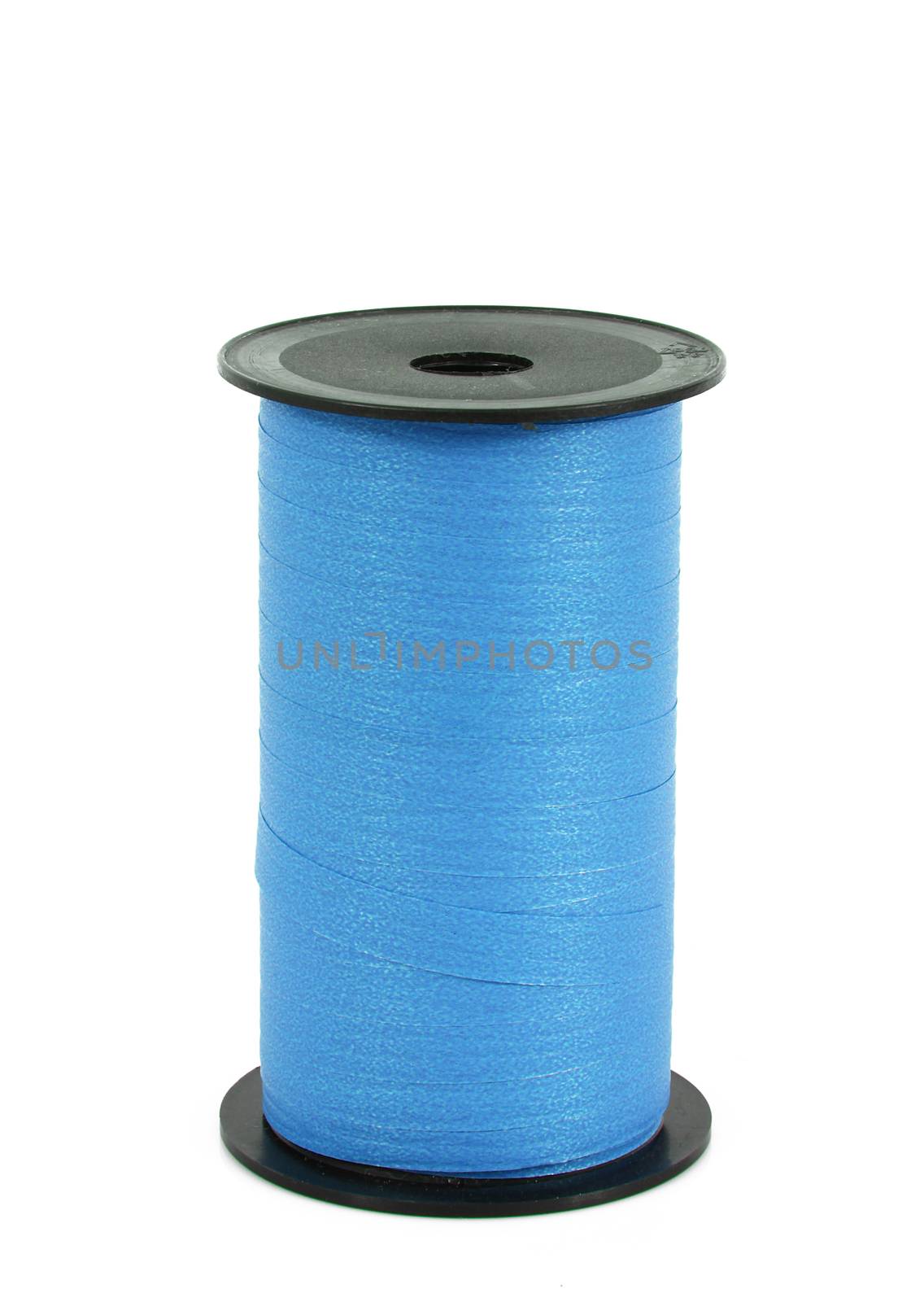 blue ribbon on white background