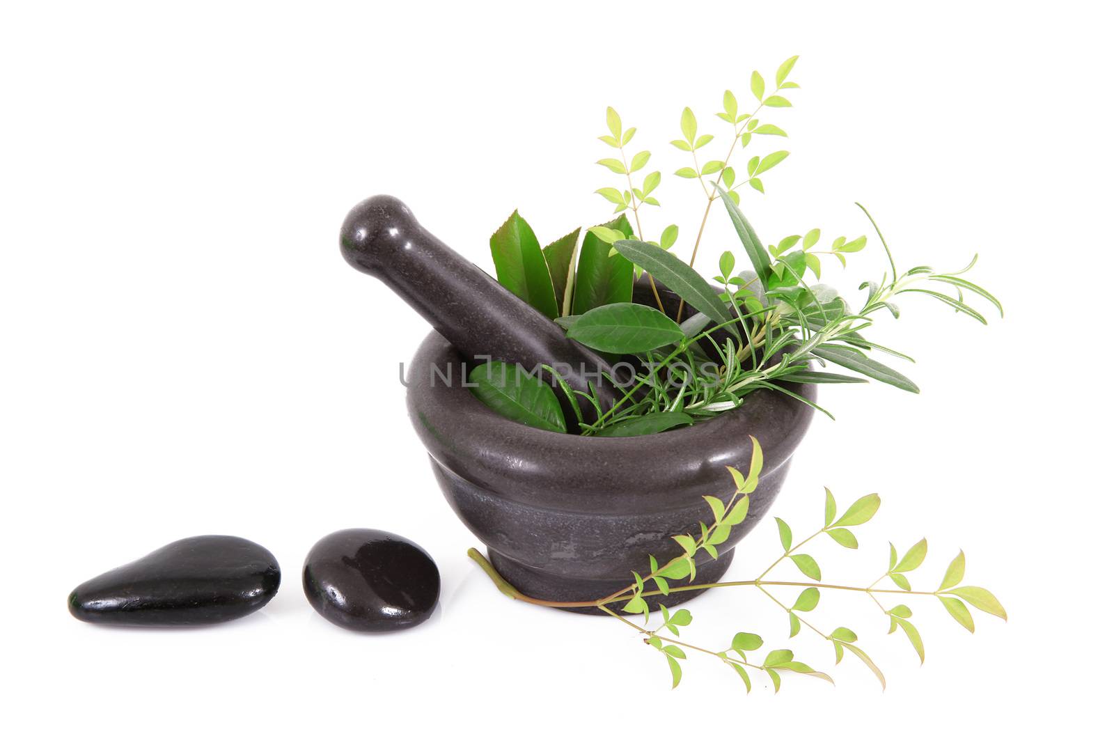 Mortar for Kitchen on white background