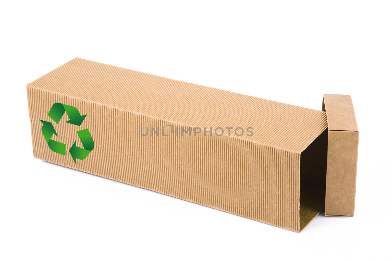 carton box on white background