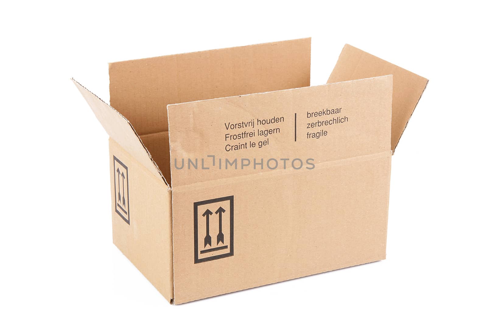 carton box on white background