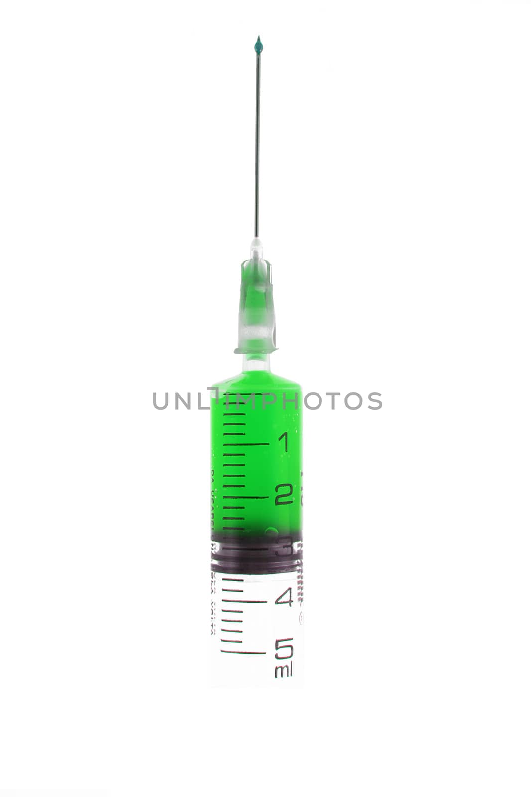 isolated syringe on white background