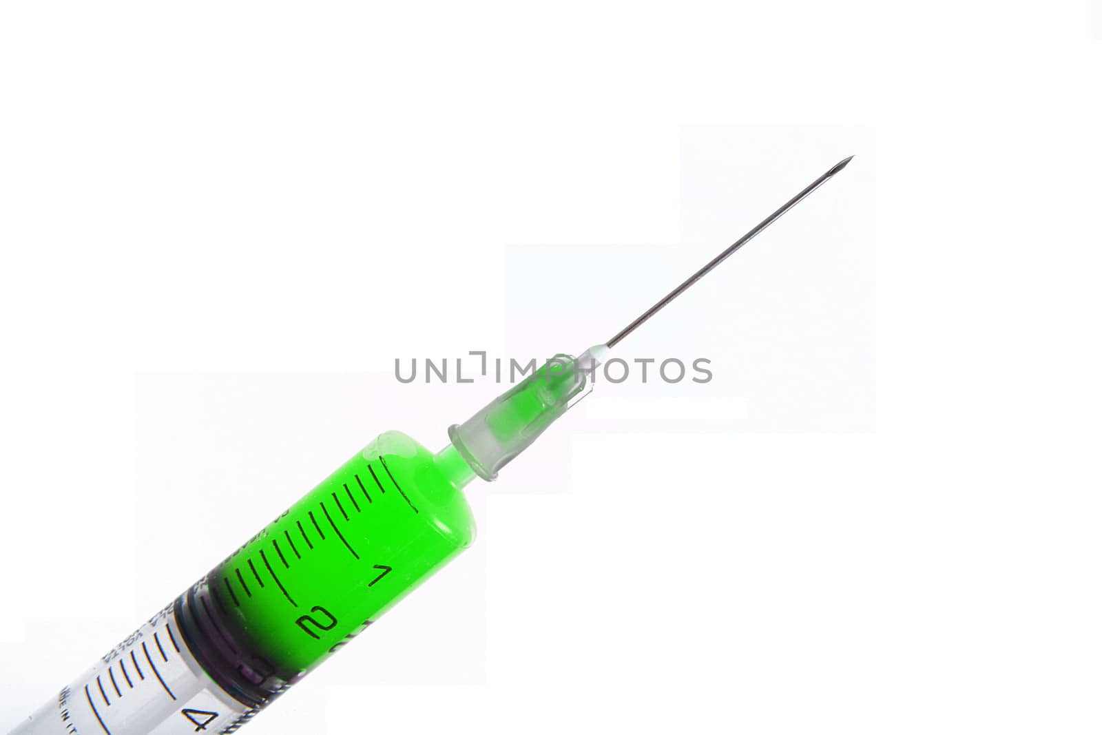 isolated syringe on white background