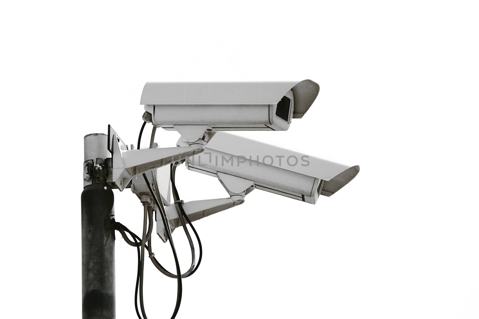 control camera on white background