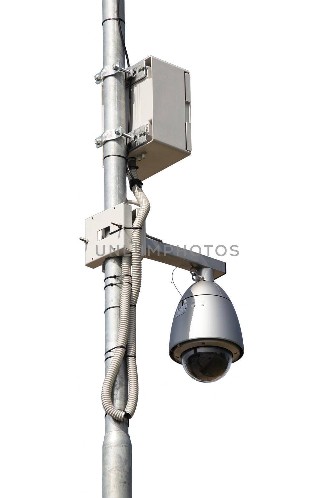 control camera on white background