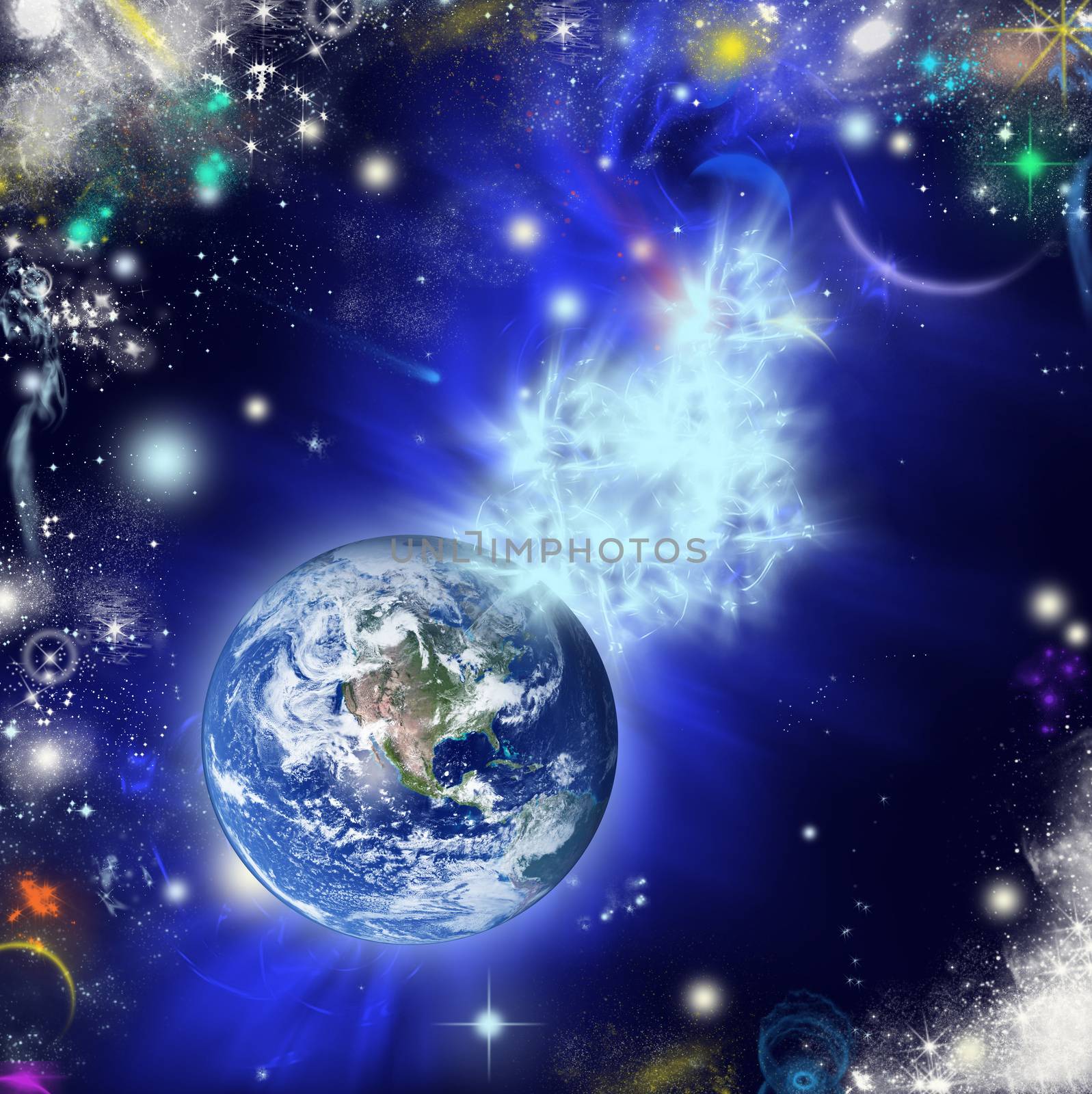 an abstract vision of the universe