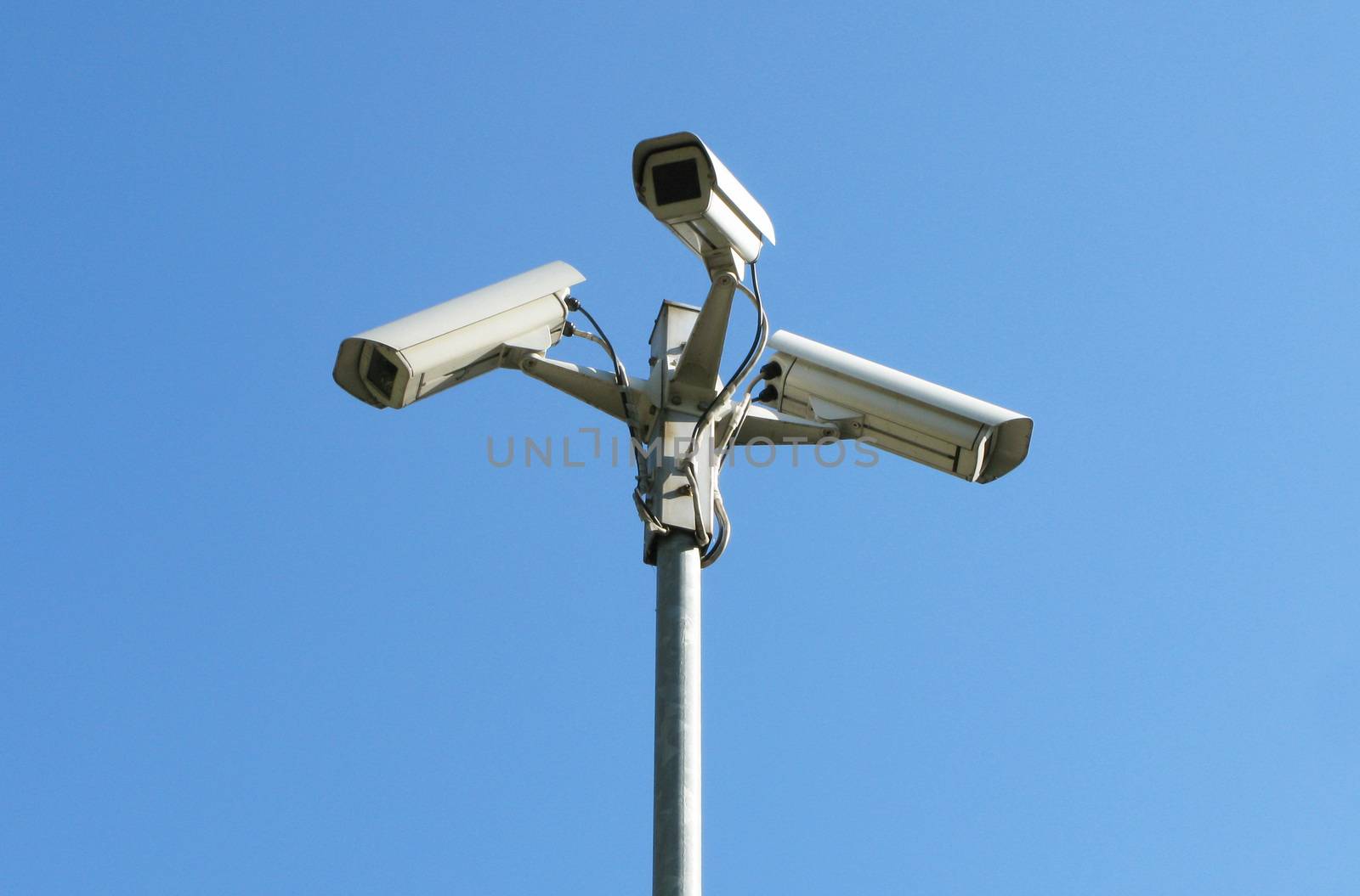 control camera on sky background