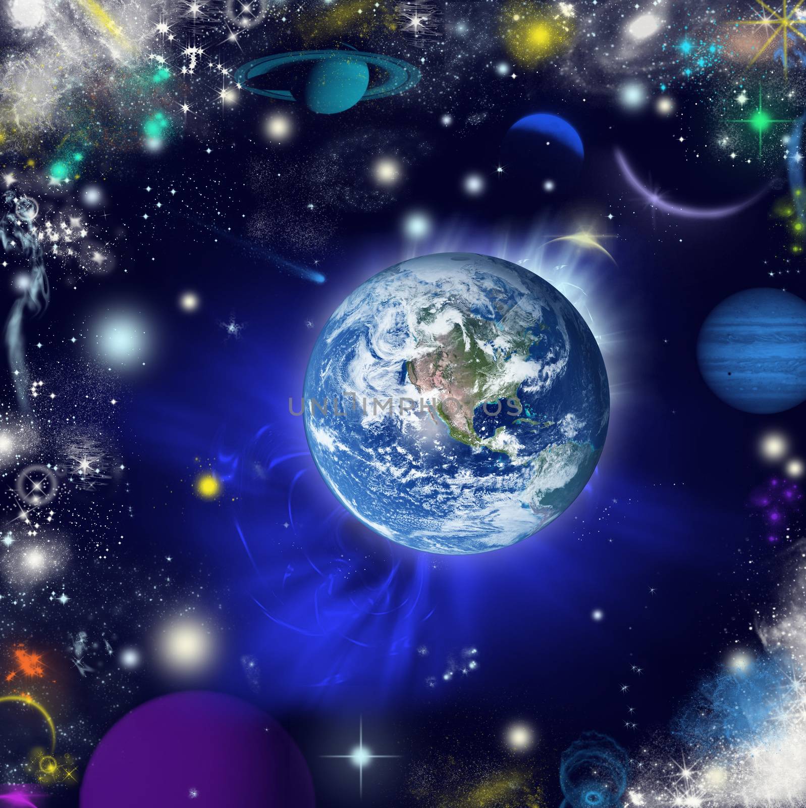 an abstract vision of the universe
