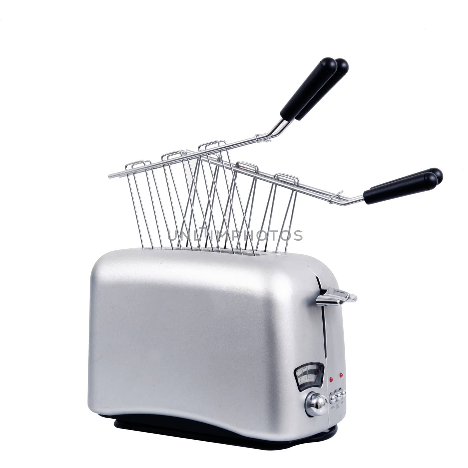 isolated toaster on white background