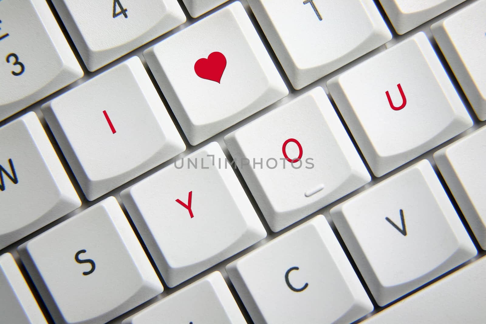 I love you on keyboard