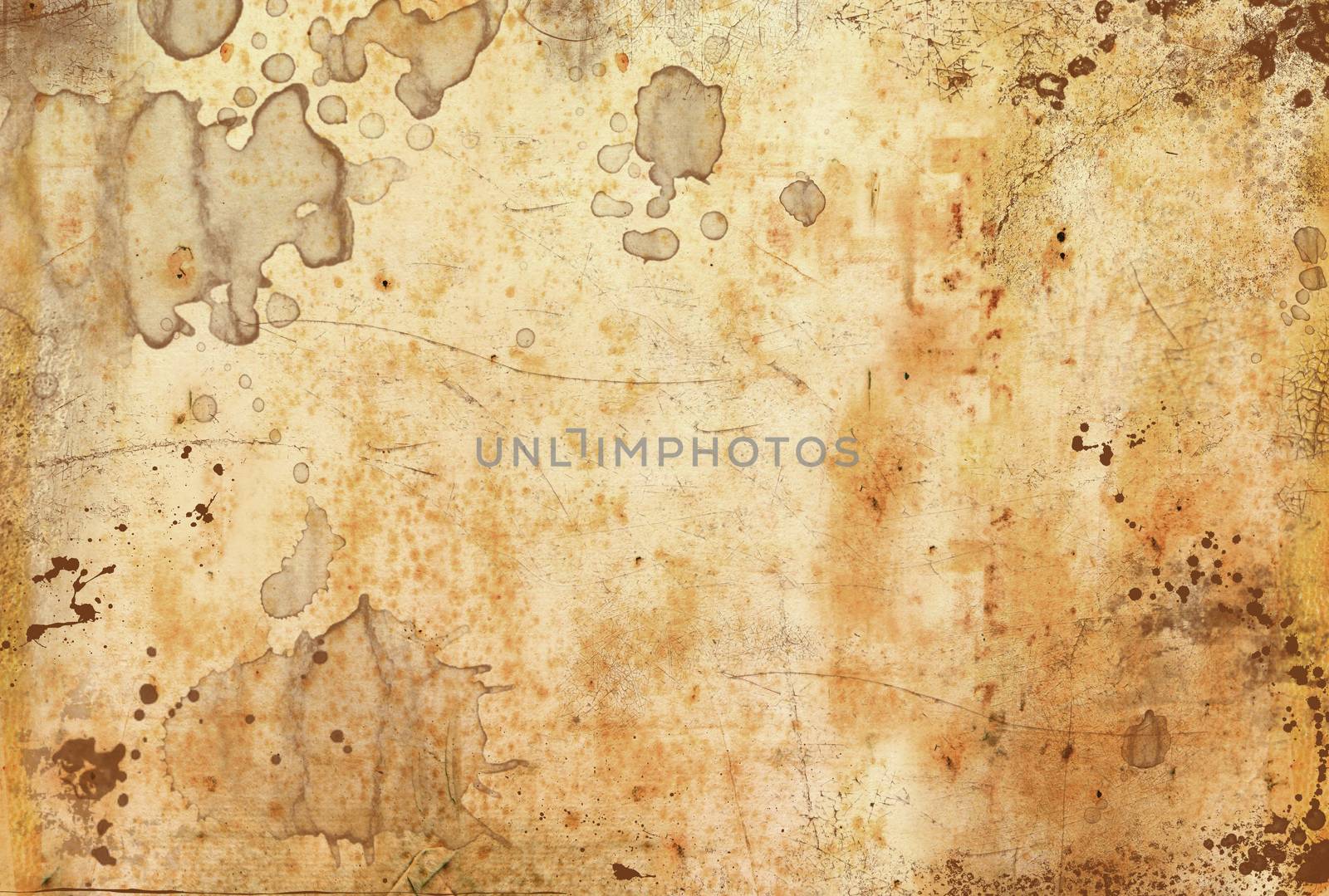 vintage paper stained background with ink